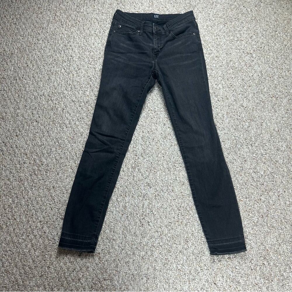 GAP Black Legging Jean Womens Size 24 Skinny Denim Jeggings Tapered Stretch